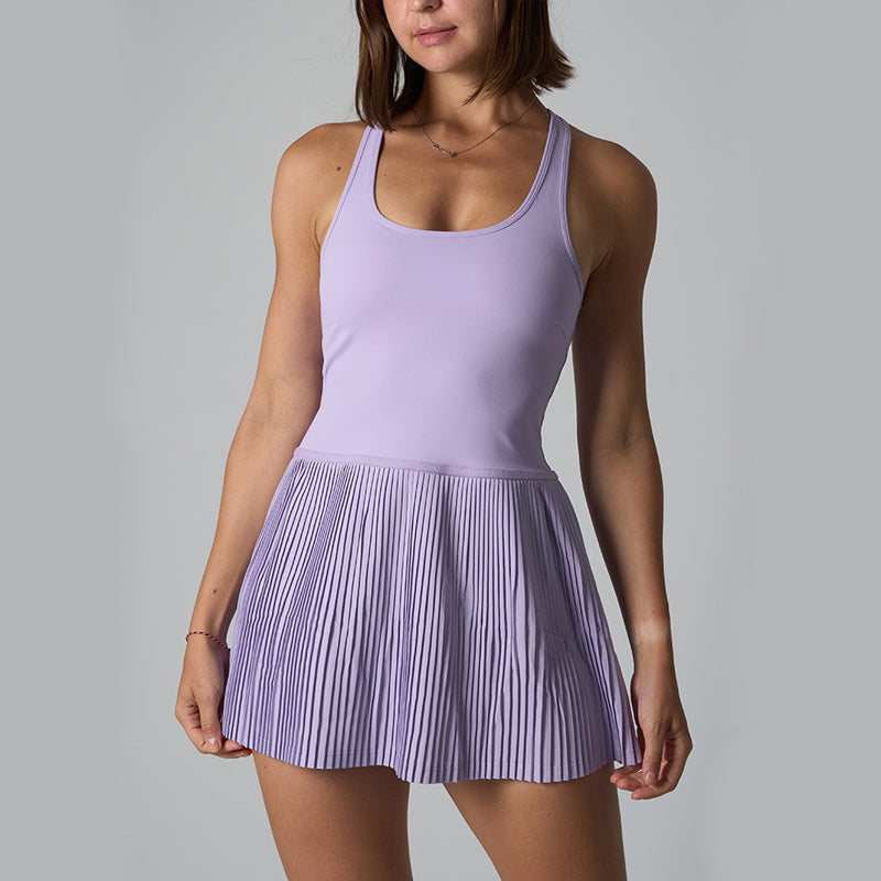 Zolen Athletic Dress - Racerback & Pleated Skirt