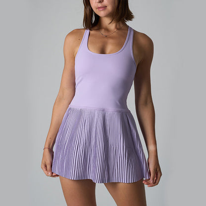 Zolen Athletic Dress - Racerback & Pleated Skirt