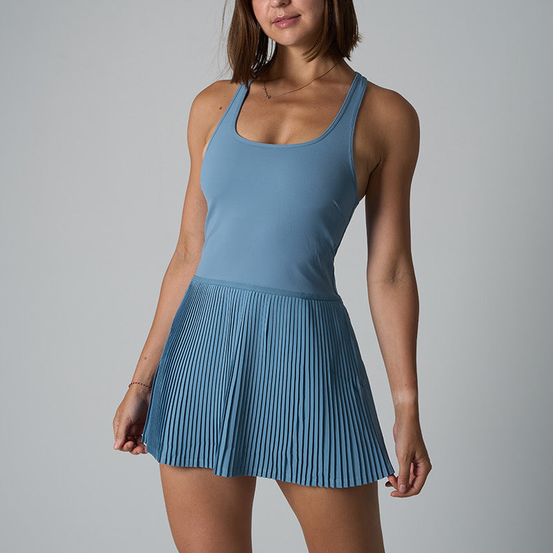 Zolen Athletic Dress - Racerback & Pleated Skirt