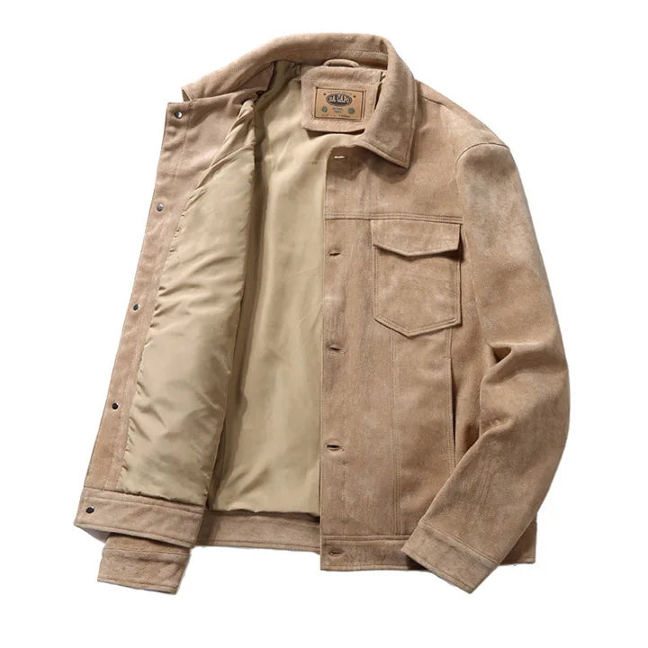 Calver Suede Jacket – Premium Trucker Style