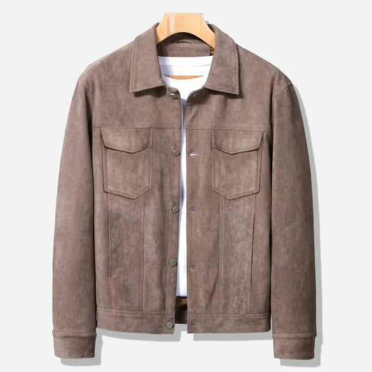 Calver Suede Jacket – Premium Trucker Style