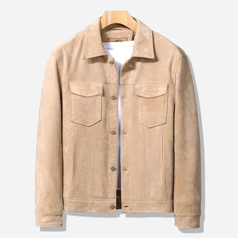 Calver Suede Jacket – Premium Trucker Style