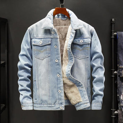 Bluor Denim Jacket – Plush-Lined Classic Cotton Blend
