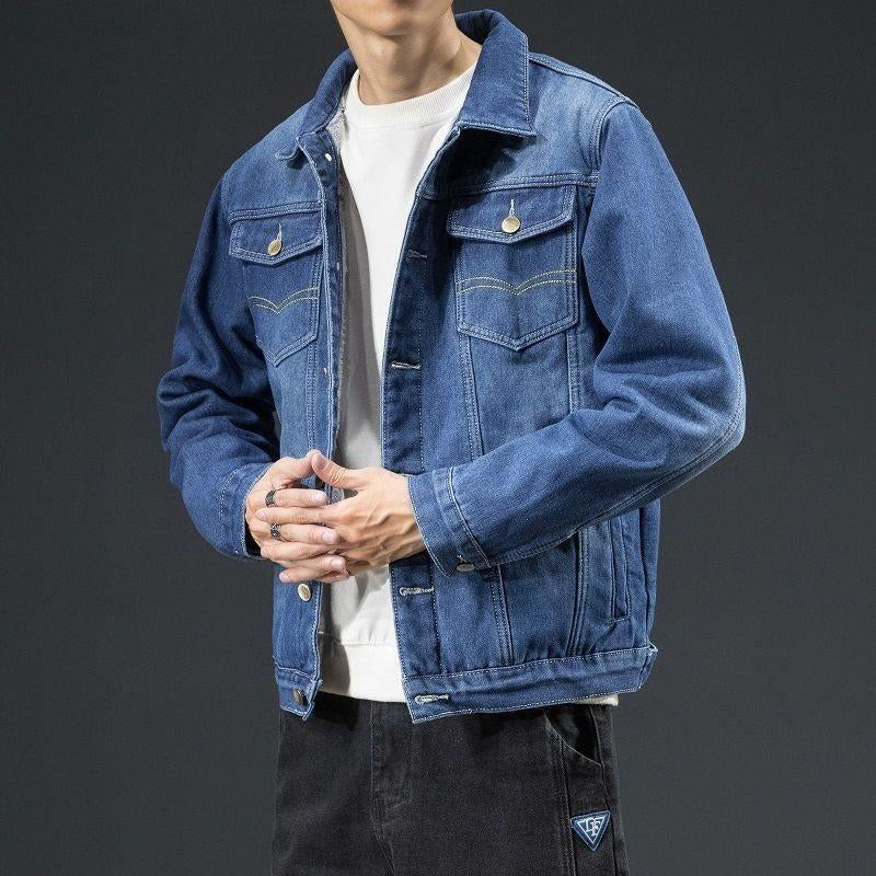 Bluor Denim Jacket – Plush-Lined Classic Cotton Blend
