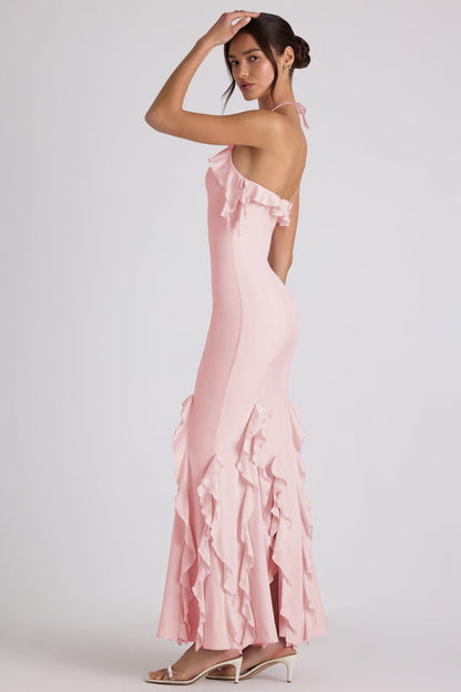 Mireya Maxi Dress – Georgette Halterneck Bodycon