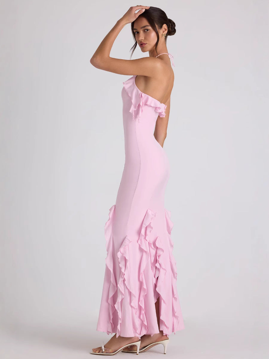 Mireya Maxi Dress – Georgette Halterneck Bodycon