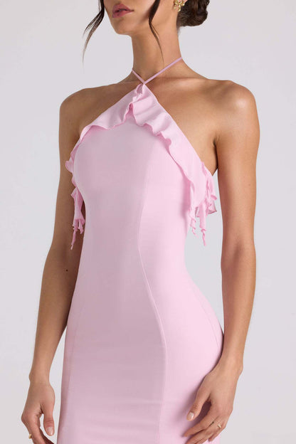 Mireya Maxi Dress – Georgette Halterneck Bodycon