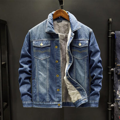Bluor Denim Jacket – Plush-Lined Classic Cotton Blend