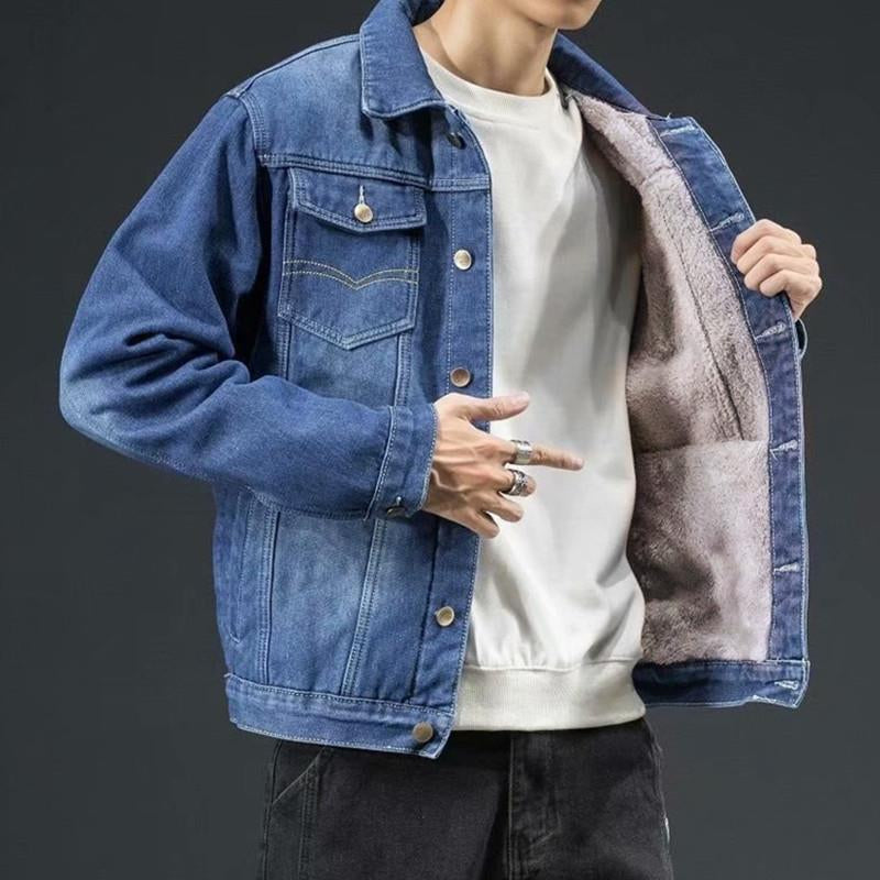 Bluor Denim Jacket – Plush-Lined Classic Cotton Blend