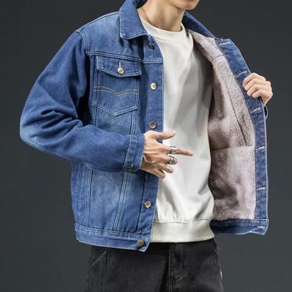 Bluor Denim Jacket – Plush-Lined Classic Cotton Blend