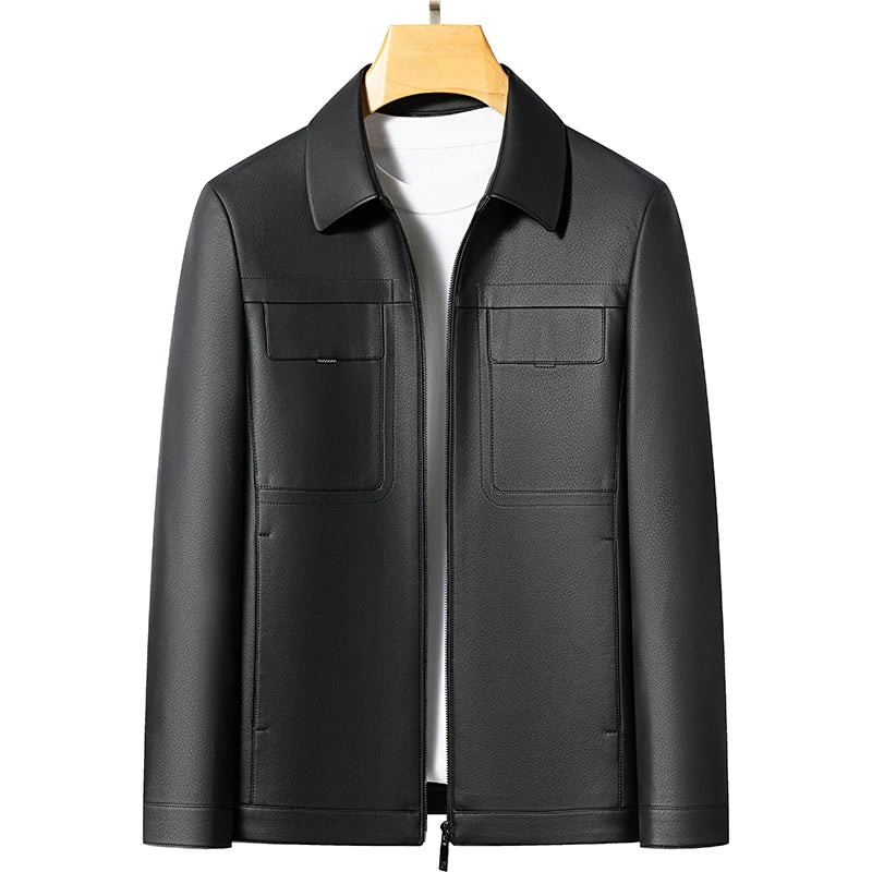 Reed Genuine Leather Jacket – Modern Fit & Real Leather