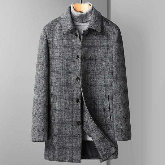 Ashton Wool Overcoat – Slim Tailored Men's Coat