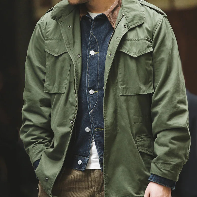 100% Cotton Vintage Military Jacket