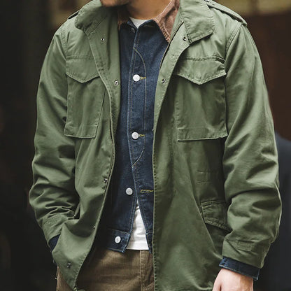 100% Cotton Vintage Military Jacket