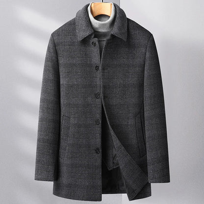 Ashton Wool Overcoat – Slim Tailored Men's Coat