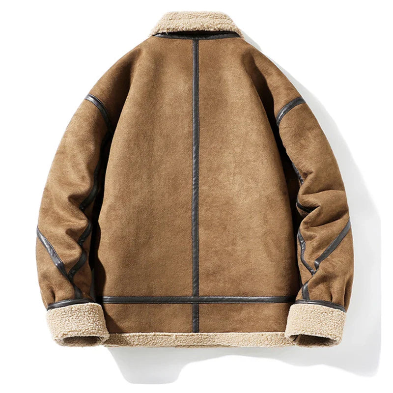 Vagor Shearling Jacket – B-3 Bomber Leather Coat
