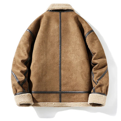 Vagor Shearling Jacket – B-3 Bomber Leather Coat
