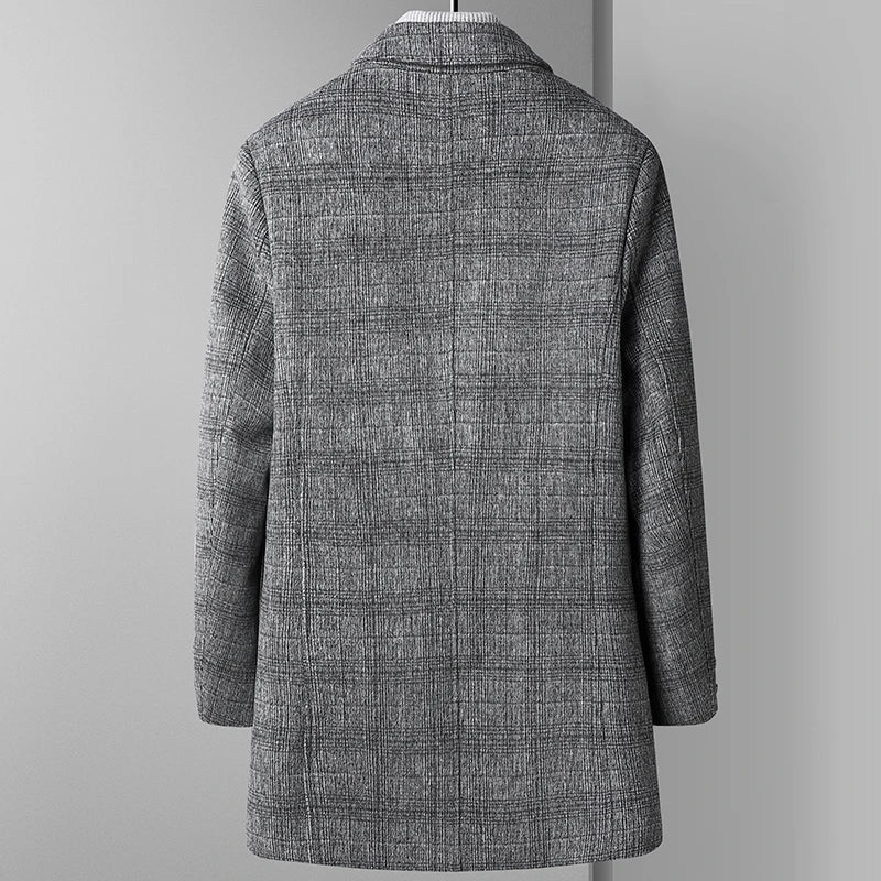 Ashton Wool Overcoat – Slim Tailored Men's Coat