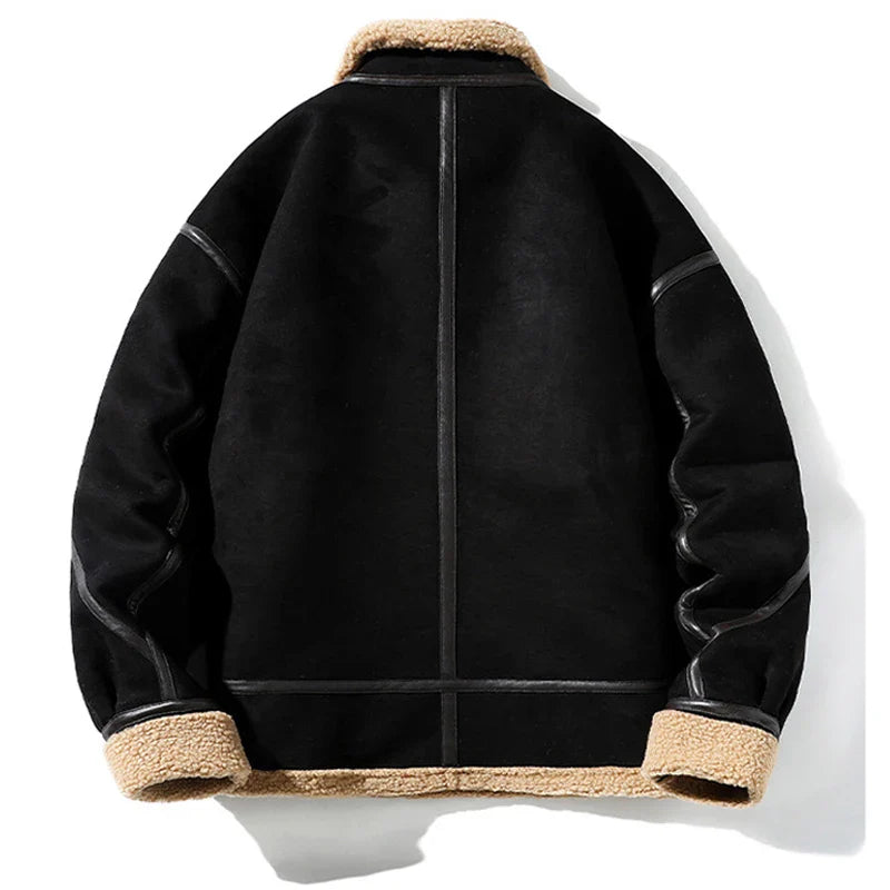 Vagor Shearling Jacket – B-3 Bomber Leather Coat
