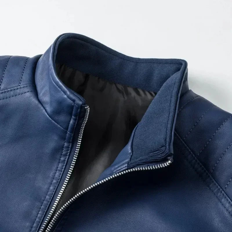 Zenith Leather Jacket – Moto-Inspired Premium Zip-Up