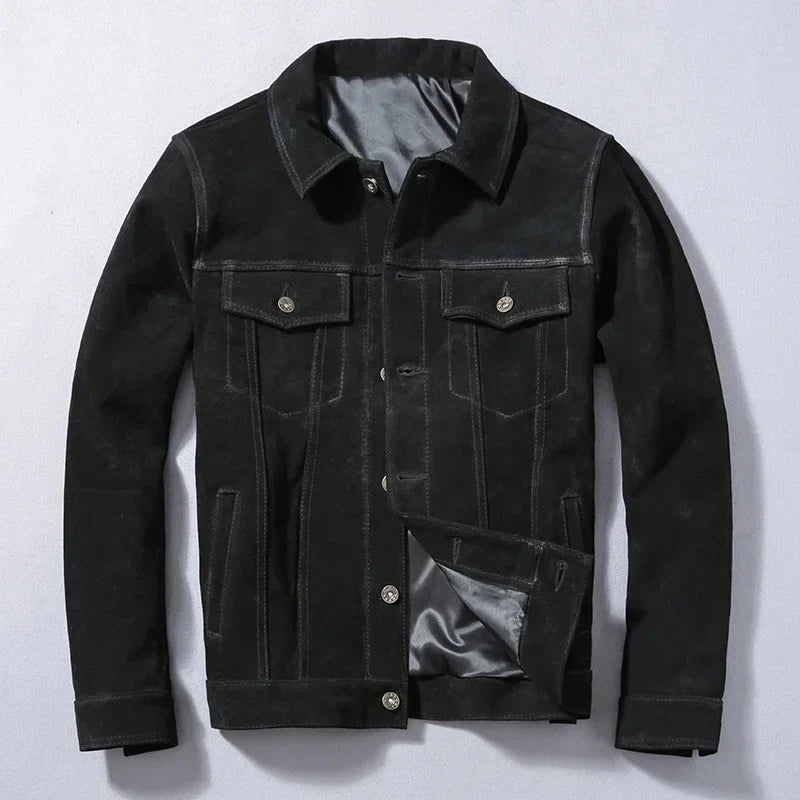 Casper Suede Trucker Jacket – Fall & Winter Outerwear