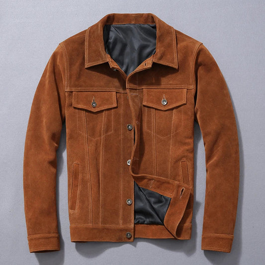 Casper Suede Trucker Jacket – Fall & Winter Outerwear