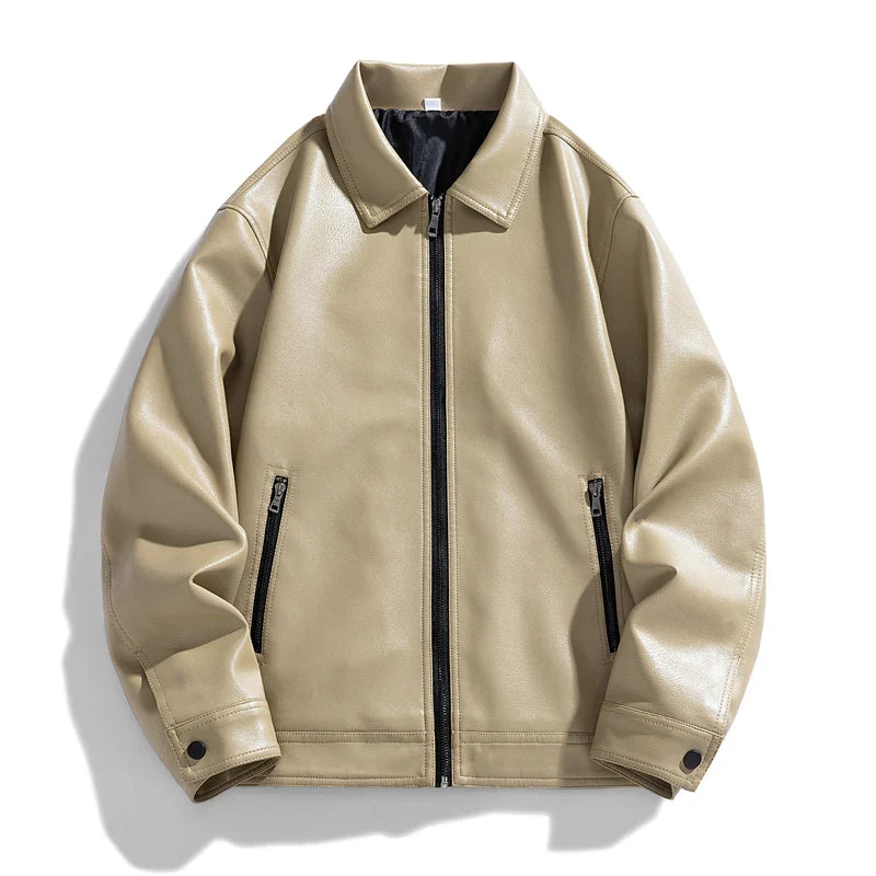 Aren Vegan Leather Jacket – Retro Tailored Fit
