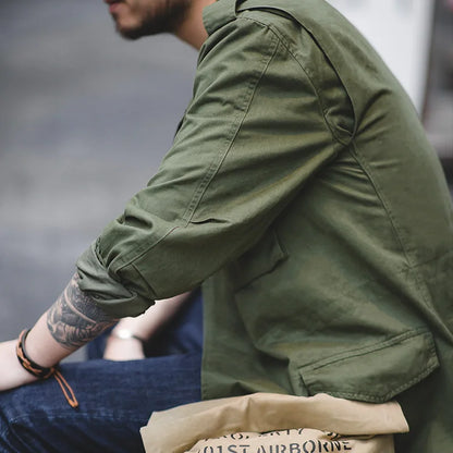 100% Cotton Vintage Military Jacket
