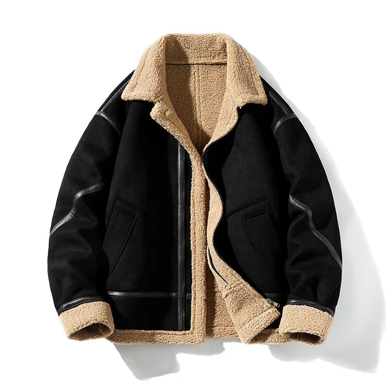 Vagor Shearling Jacket – B-3 Bomber Leather Coat