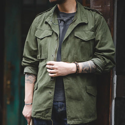 100% Cotton Vintage Military Jacket