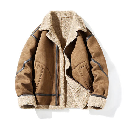 Vagor Shearling Jacket – B-3 Bomber Leather Coat