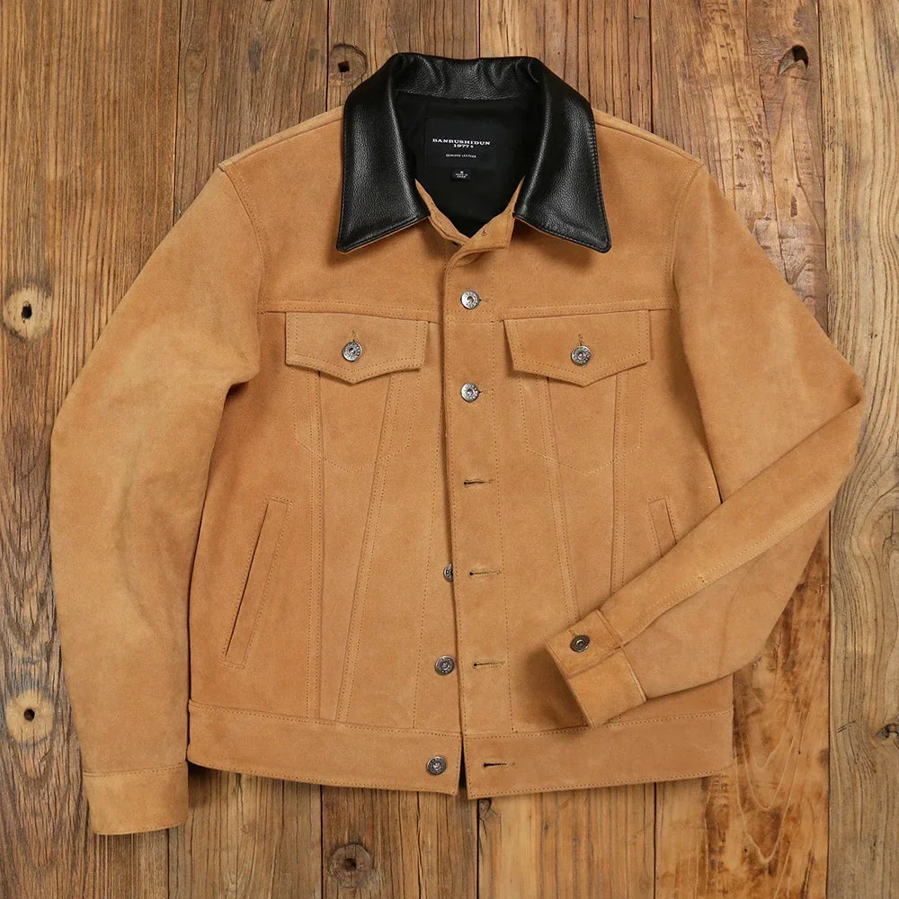 Casper Suede Trucker Jacket – Fall & Winter Outerwear