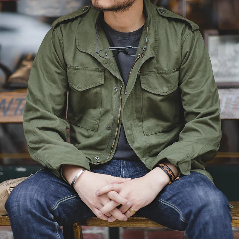 100% Cotton Vintage Military Jacket