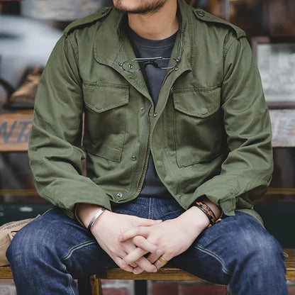 100% Cotton Vintage Military Jacket