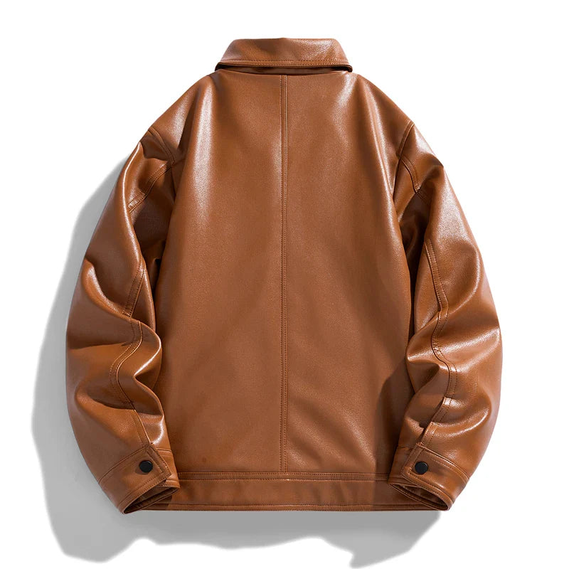 Aren Vegan Leather Jacket – Retro Tailored Fit