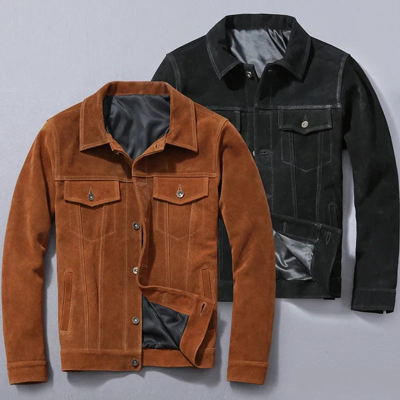 Casper Suede Trucker Jacket – Fall & Winter Outerwear