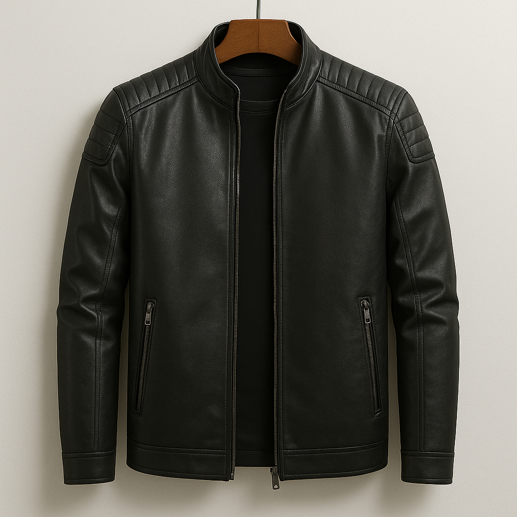 Zenith Leather Jacket – Moto-Inspired Premium Zip-Up