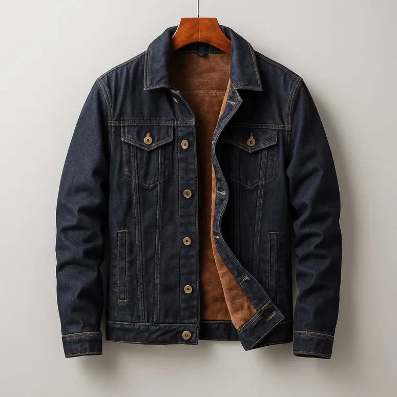Bluor Denim Jacket – Plush-Lined Classic Cotton Blend