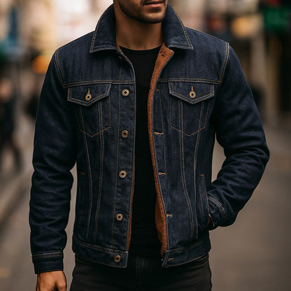 Bluor Denim Jacket – Plush-Lined Classic Cotton Blend
