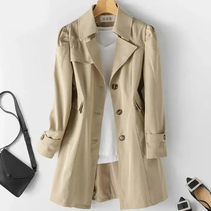 Bella Trench Coat – Water-Resistant & Tailored