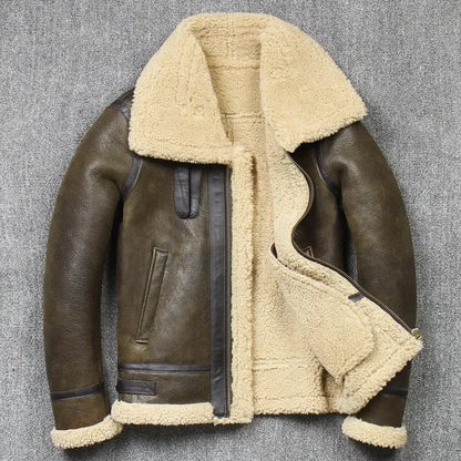 Mason Wool Jacket – Genuine Leather & Rugged Style