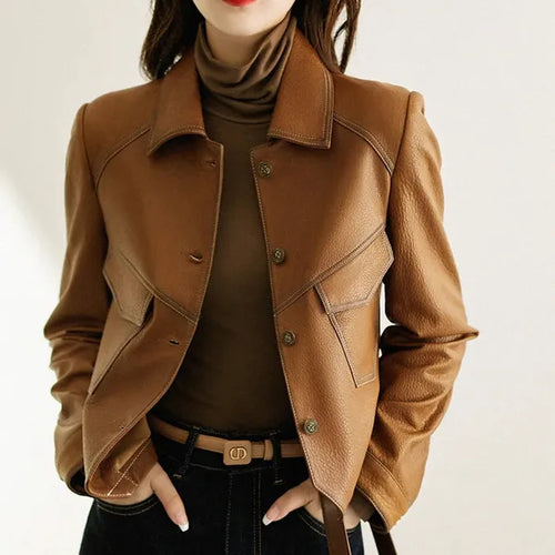 Romana Faux Leather Jacket – Cruelty-Free & Tailored