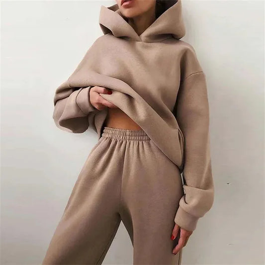 Laura Hoodie Lounge Set – Soft Cotton Blend & Joggers
