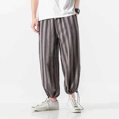 Ichita Harem Pants – Cotton-Linen Streetwear Bottoms
