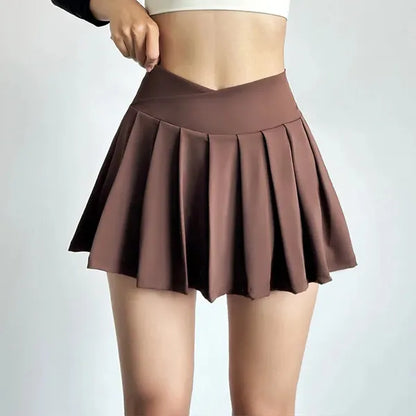 Vani Pleated Skort – Women's Athletic Mini Skirt Shorts