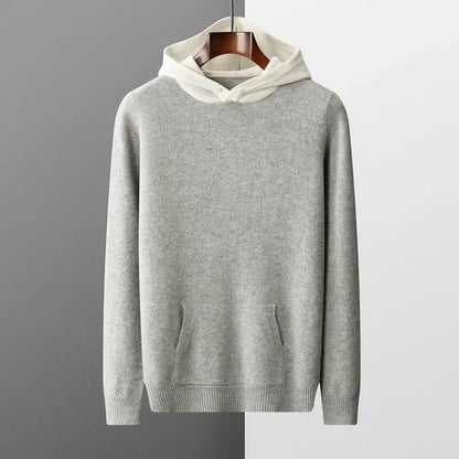 Zenith 100% Pure Cashmere Hoodie – Relaxed Fit