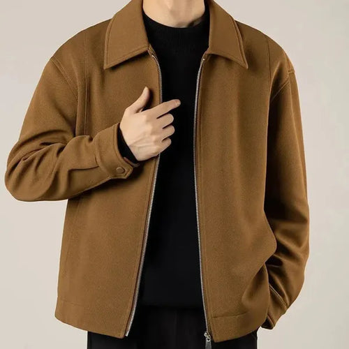 Camvic Jacket – Slim Fit Zip-Up with Turn-Down Collar