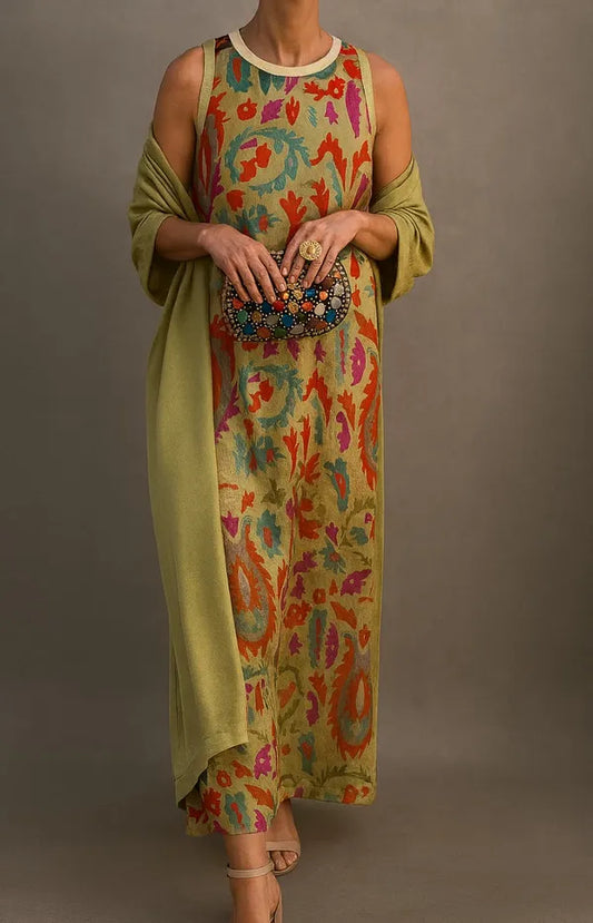Ravenna Long Dress & Coat Matching Set