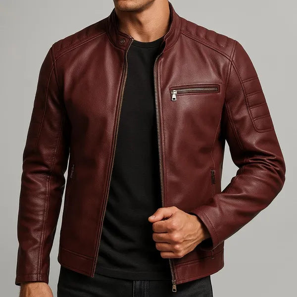 Arctis Premium Leather Zipper Jacket