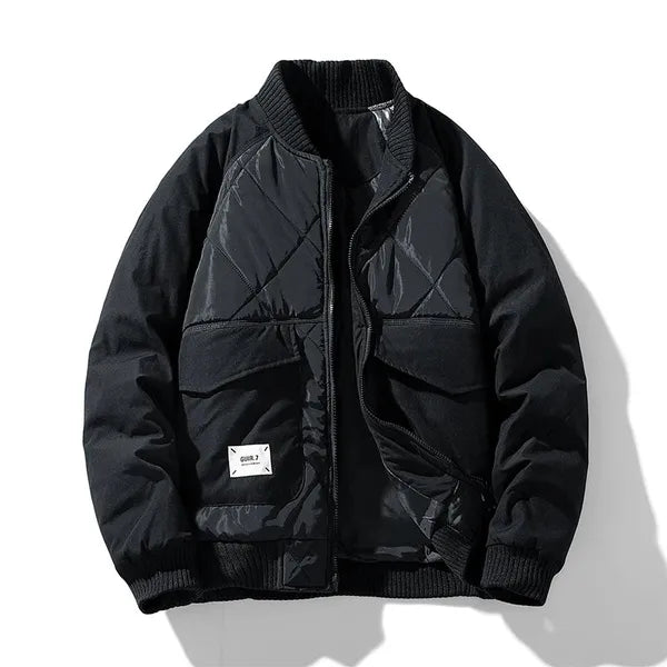 Vertex Padded Bomber Jacket – Quilted & Oversized